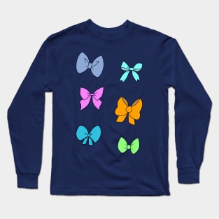 Bow Sticker Sheet Long Sleeve T-Shirt